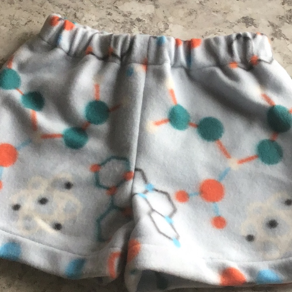 Chemistry fleece pajama shorts science boys size 4